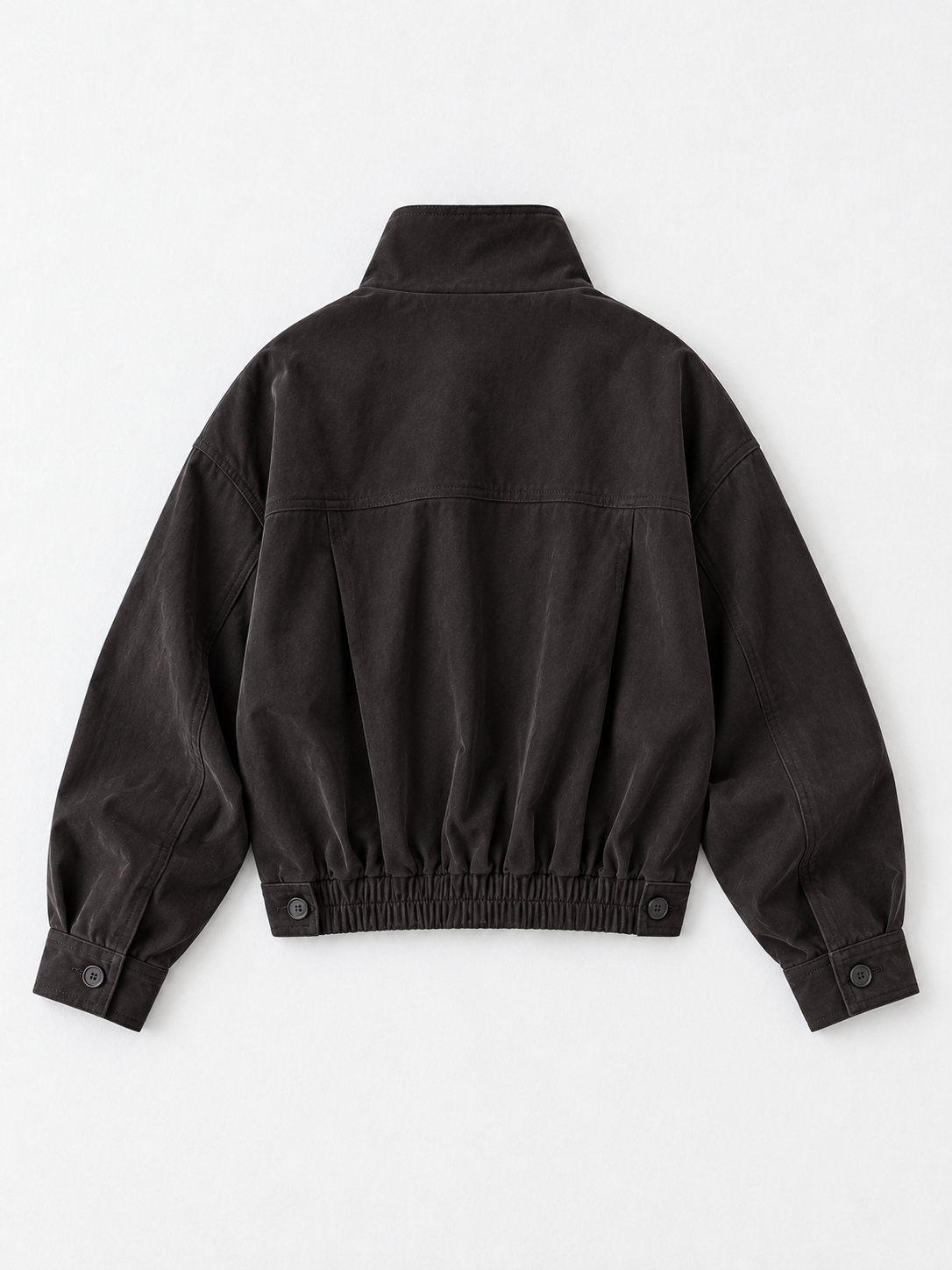 Asymmetric Stand-Collar Jacket
