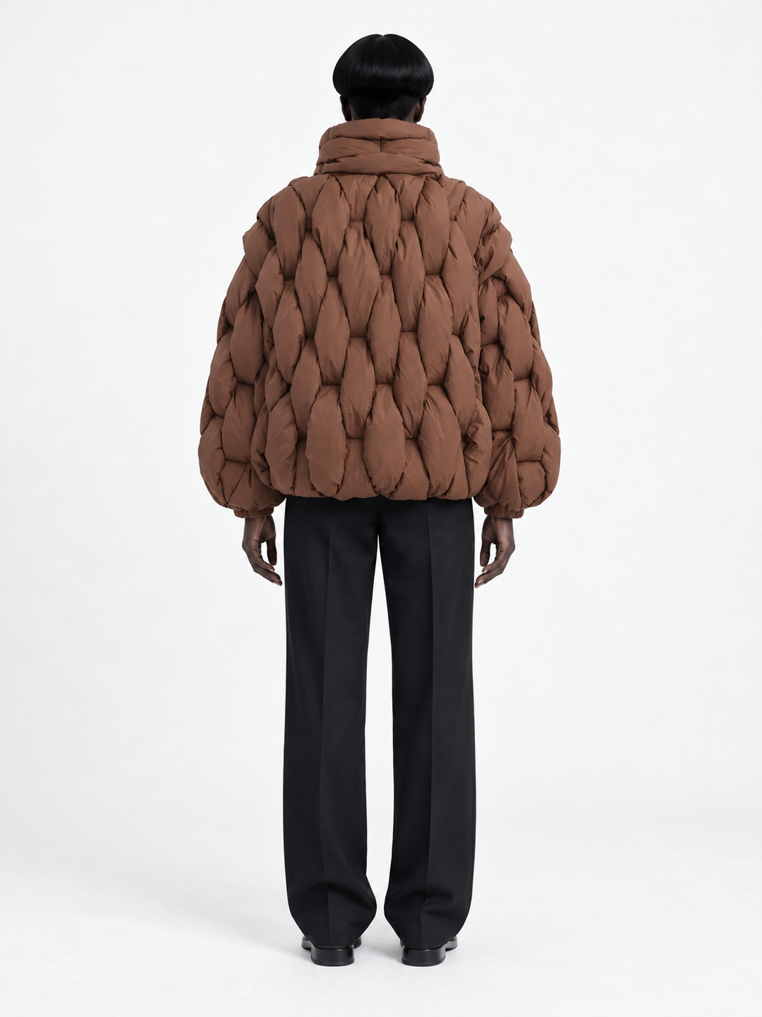 Sculpted-Quilt Padded Jacket