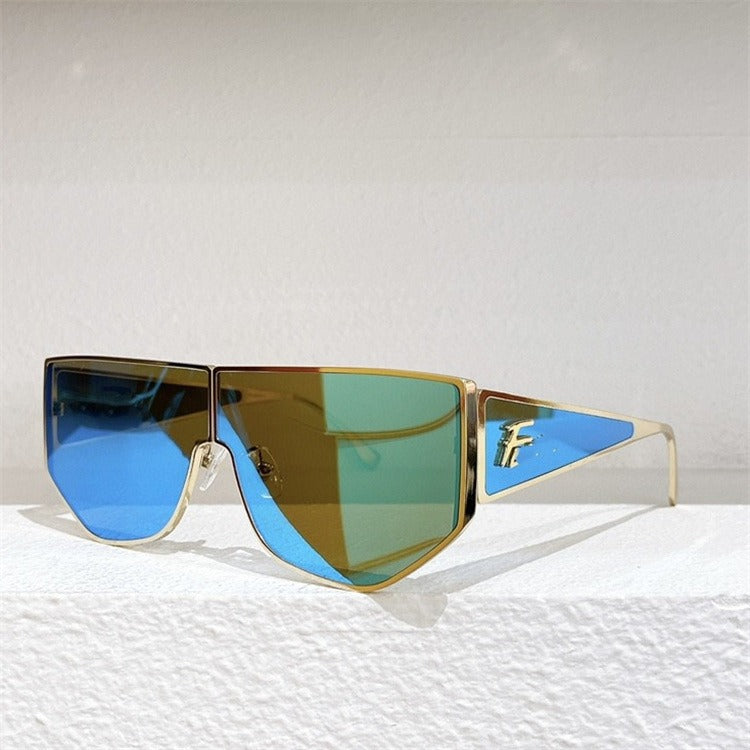 Geometric One-Piece Sunglasses