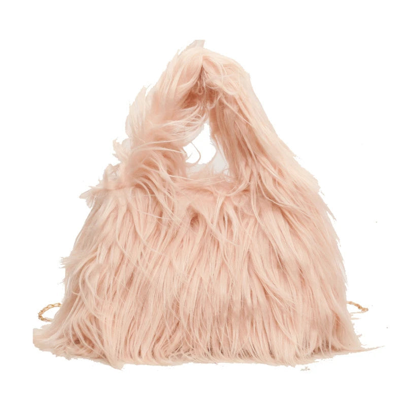 Fluffy Faux Fur Shoulder Bag