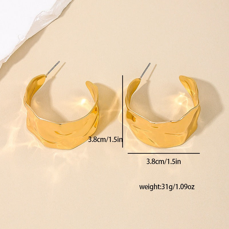 Pre Order:  Irregular Metal Sheet Earrings