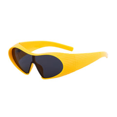 Retro Oversized Textured Frame Sunglasses