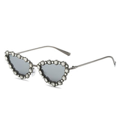 Cat Eye Rhinestones UV400 Sunglasses