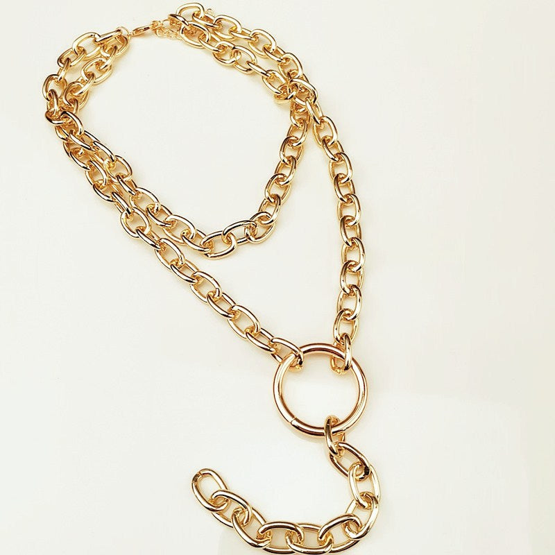 Long Chain Pendant Necklace