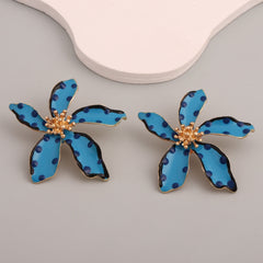 Chic Polka Dot Rhinestone Earrings