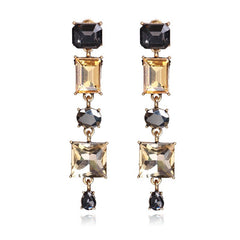 Pre Order:  Geometric Irregular Crystal Earrings