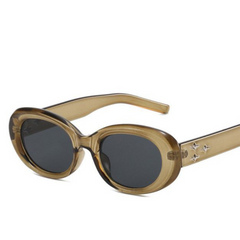 Retro Oval UV400 Sunglasses