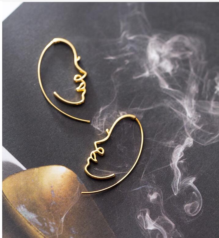 Pre Order:  Minimalist Face Earrings