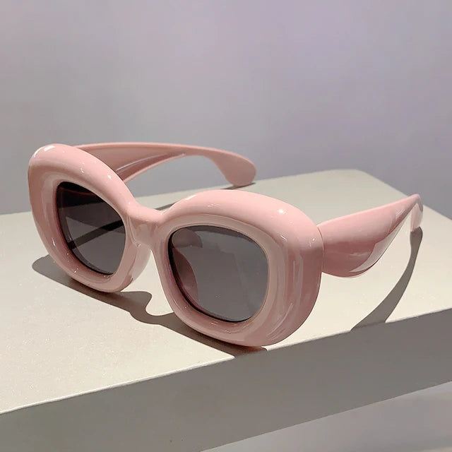 Retro Glam Fat Frames Sunglasses