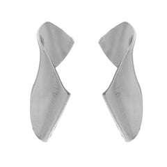 Pre Order:  Thick Metal Sheet Curve Earrings