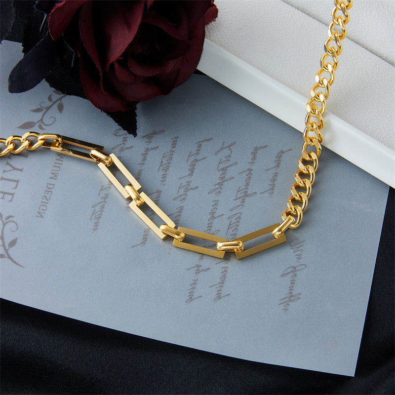 Link Curb Combination Necklace