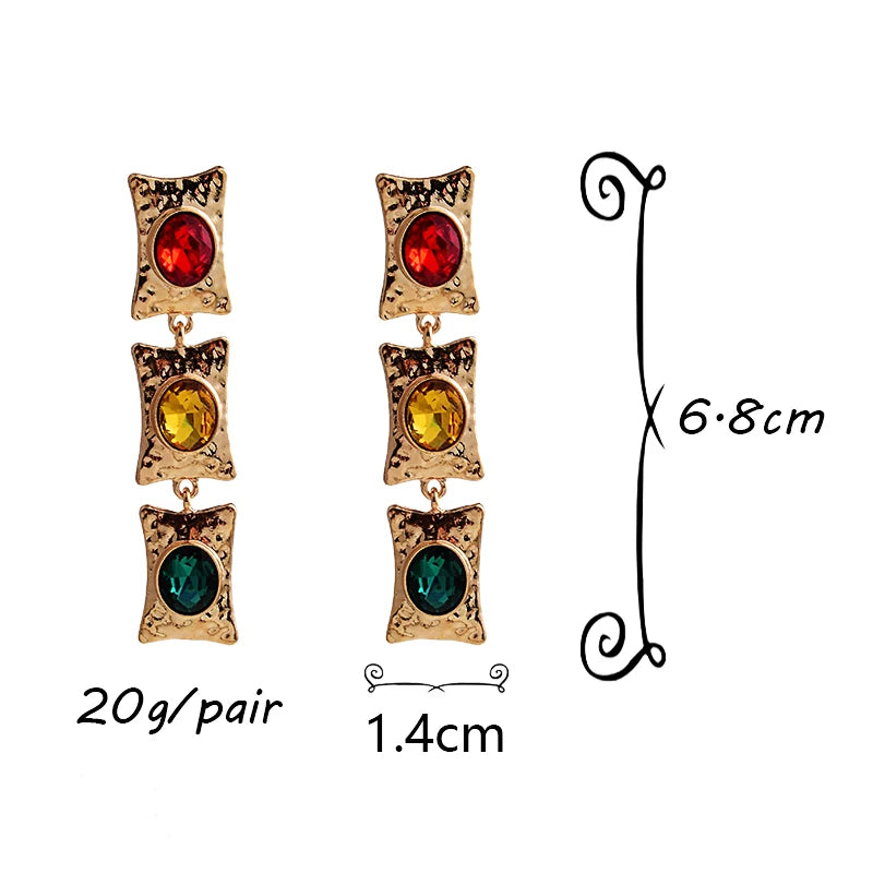 Traffic Light Drop Earrings