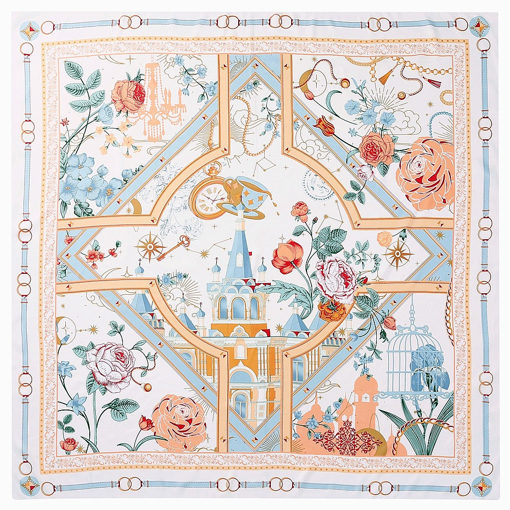 Literary Artistic Style Square Scarf