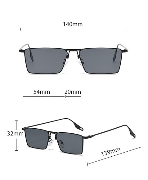 Metal Frame UV400 Sunglasses