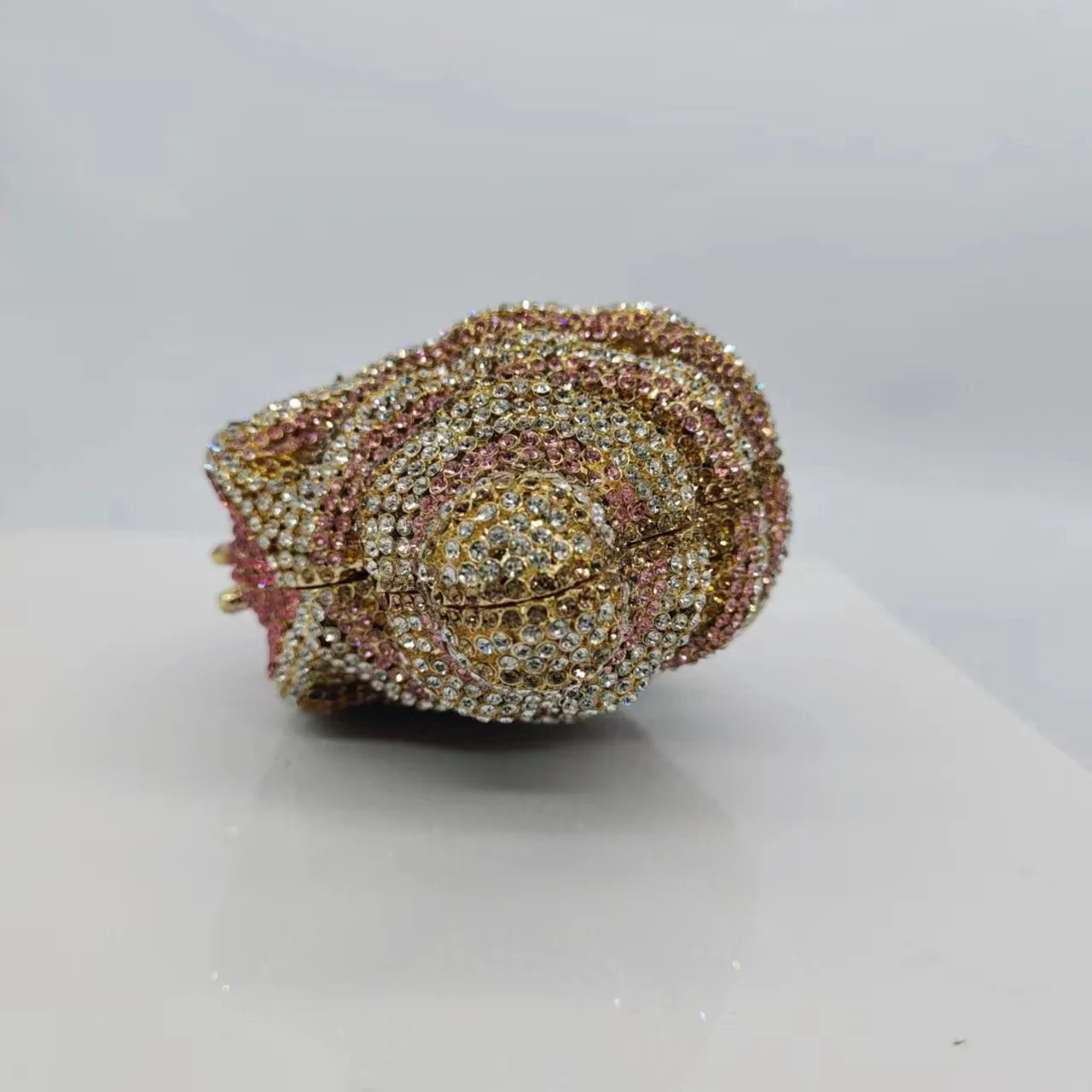 Rhinestones Conch Metal Clutch Bag