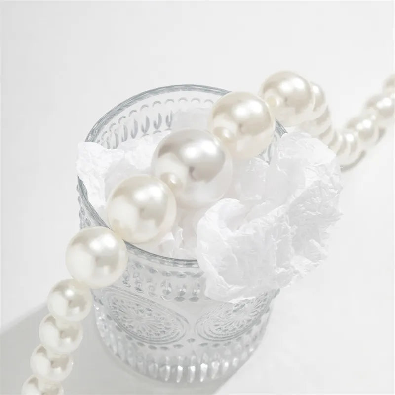 Faux Pearls Necklace/Bracelet/Earrings