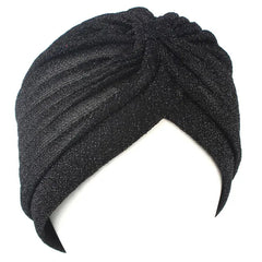 Shimmery Knot Twist Turban