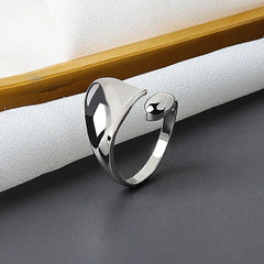 Glossy Adjustable Wrap Ring