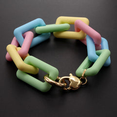 Matte Chain Resin Bracelet