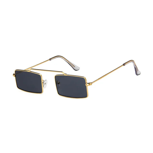 Vintage Rectangle Single Bridge Sunglasses