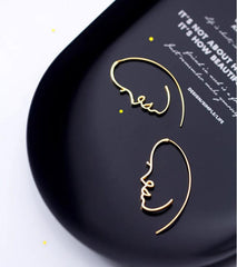 Pre Order:  Minimalist Face Earrings