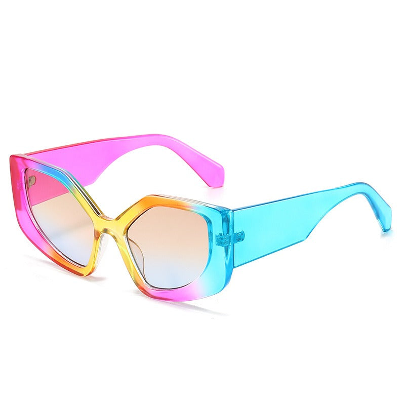 Retro Irregular Frame Cat Eye Sunglasses