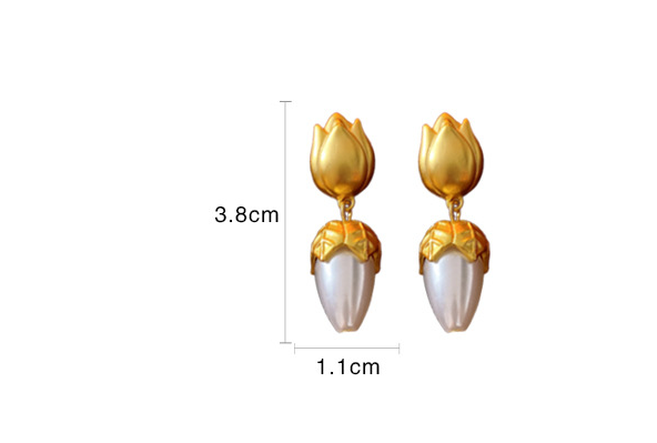 Tulip Drop Dangling Earrings