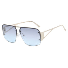 Rimless UV400 Aviator Sunglasses