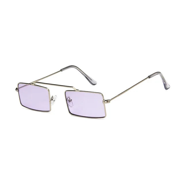 Vintage Rectangle Single Bridge Sunglasses