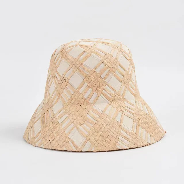 Vintage Straw Boater Hat