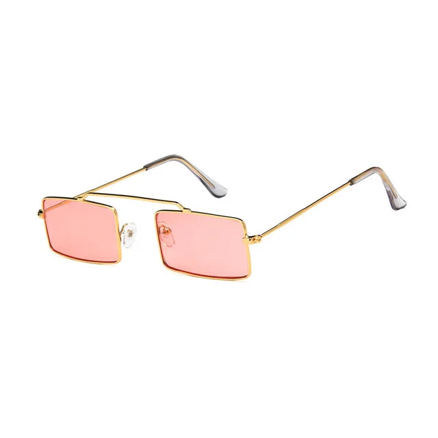 Vintage Rectangle Single Bridge Sunglasses