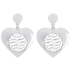 Hearts Electroplated Dangle Earrings