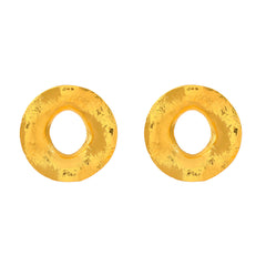 Flat Irregular Circle Earrings