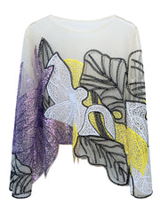 Beaded Sequin Lace T-Shirt - Final Sale