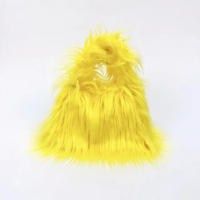 Shaggy Faux Fur Handbag