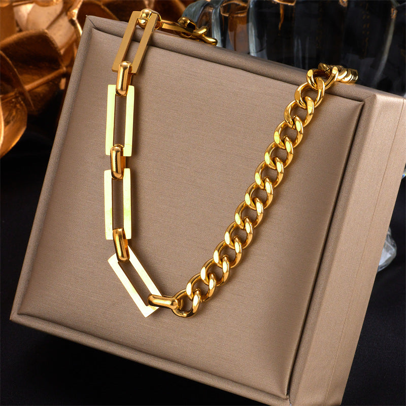 Link Curb Combination Necklace