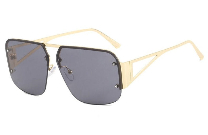 Rimless UV400 Aviator Sunglasses