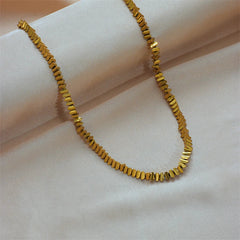 Beads Strand Gold Plated Necklace