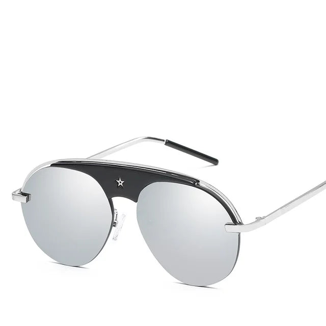 Retro Single Bridge Star Sunglasses