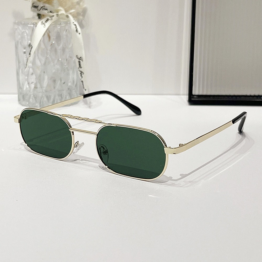 Square Narrow Frame Sunglasses