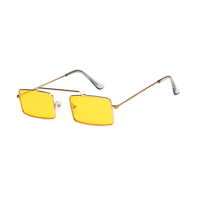 Vintage Rectangle Single Bridge Sunglasses