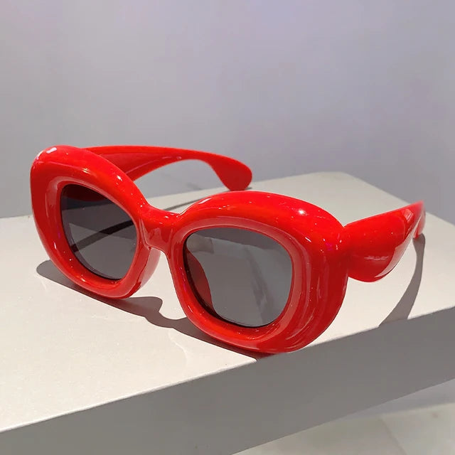 Retro Glam Fat Frames Sunglasses