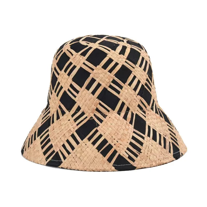 Vintage Straw Boater Hat