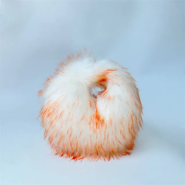 Fluffy Faux Fur Round Handbag