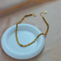 Beads Strand Gold Plated Necklace