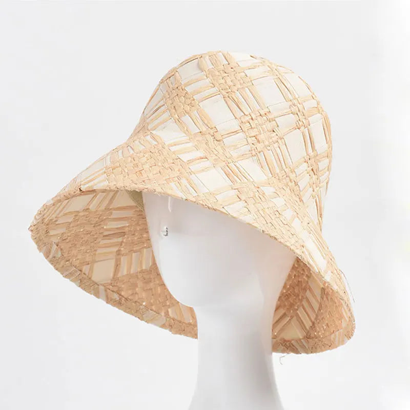 Vintage Straw Boater Hat