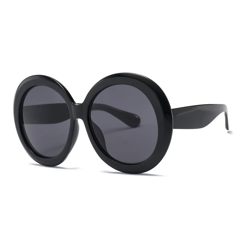 Oversized Gradient Round Sunglasses