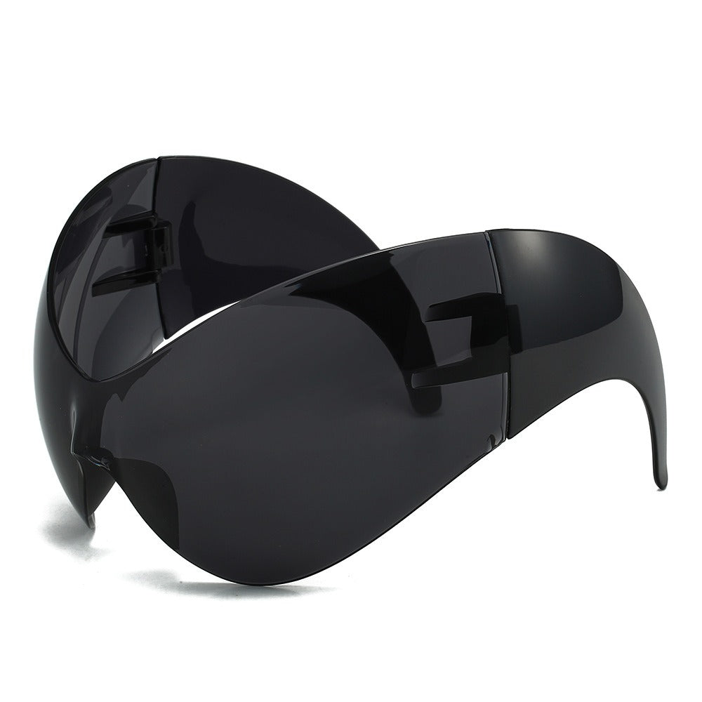 Contoured Large Frame Sunglasses