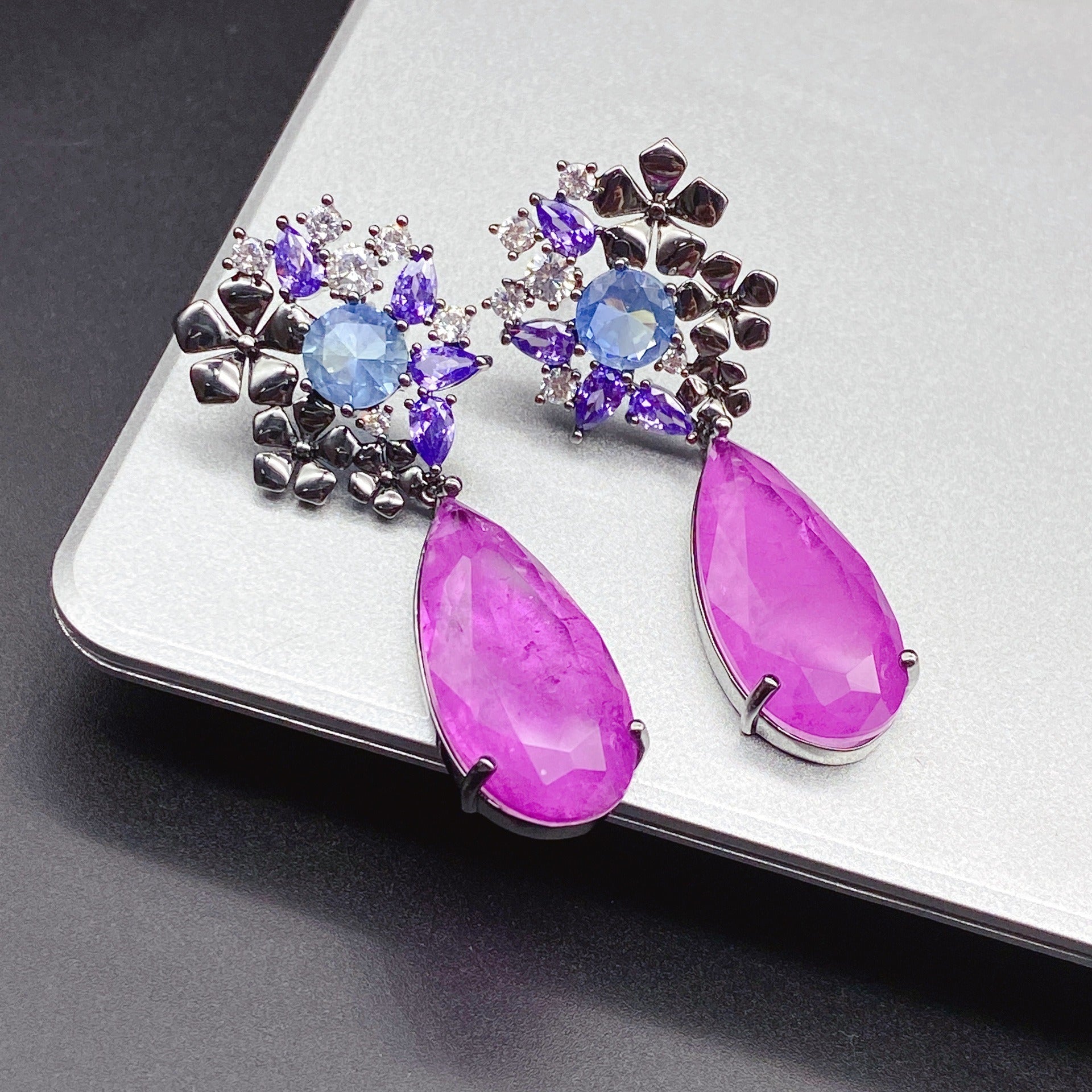 Ethnic Rhinestones Drop Zircon Earrings