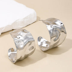 Pre Order:  Irregular Metal Sheet Earrings